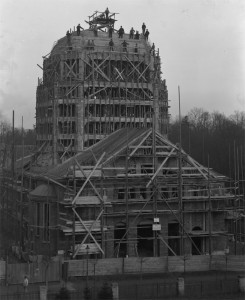 Während der Bauarbeiten 1910/11 Während der Bauarbeiten 1910/11